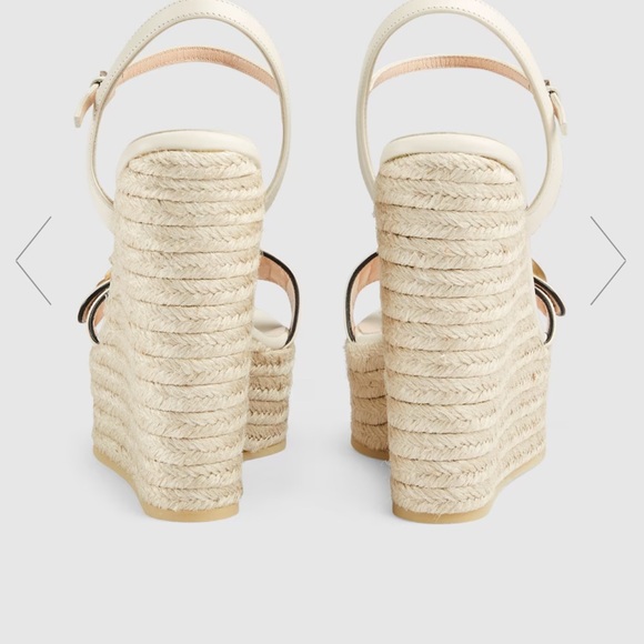 Gucci Leather Platform Espradrille 6 - Picture 2 of 16